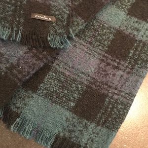 Plaid Wrap with fringe